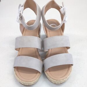 Journee Collection Light Gray Sandals